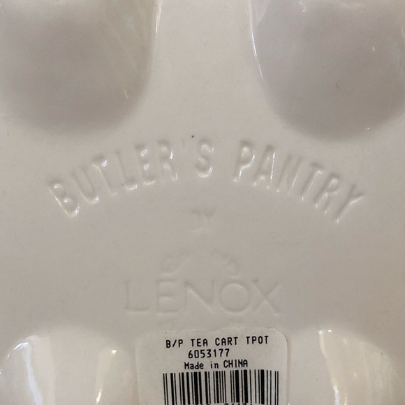 Lenox 1999 Vintage Butler's Pantry Tea Cart Teapot **Mint Condition** - Picture 11 of 12